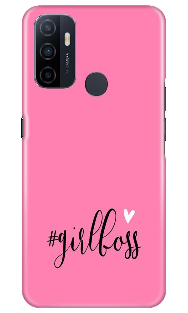 Girl Boss Pink Case for Oppo A53 (Design No. 269)