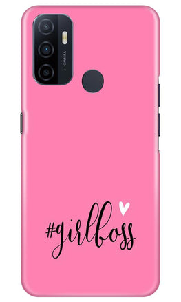 Girl Boss Pink Case for Oppo A53 (Design No. 269)