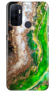 Marble Texture Mobile Back Case for Oppo A53 (Design - 307)