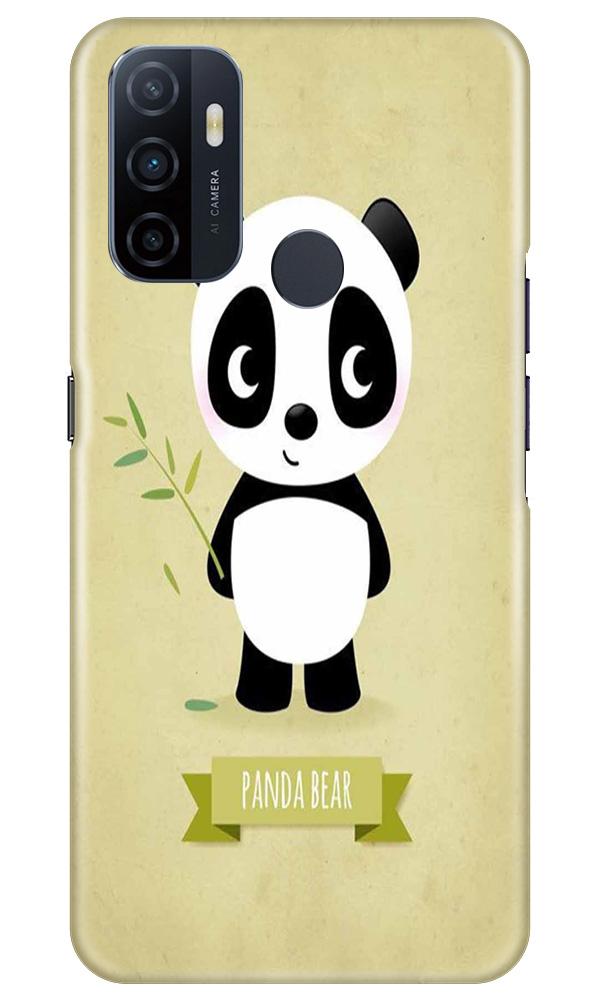 Panda Bear Mobile Back Case for Oppo A53 (Design - 317)