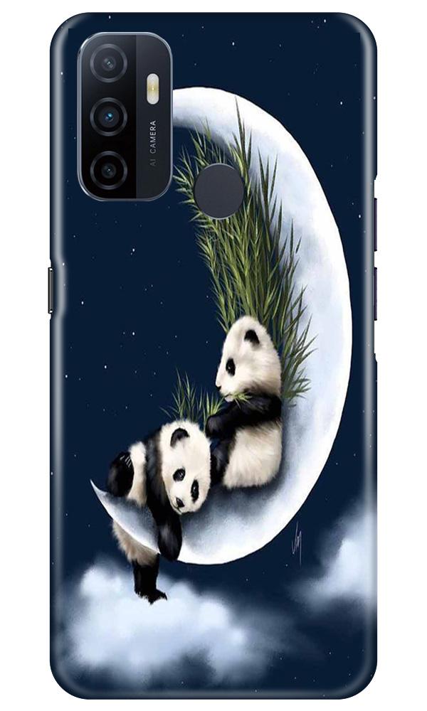 Panda Moon Mobile Back Case for Oppo A53 (Design - 318)