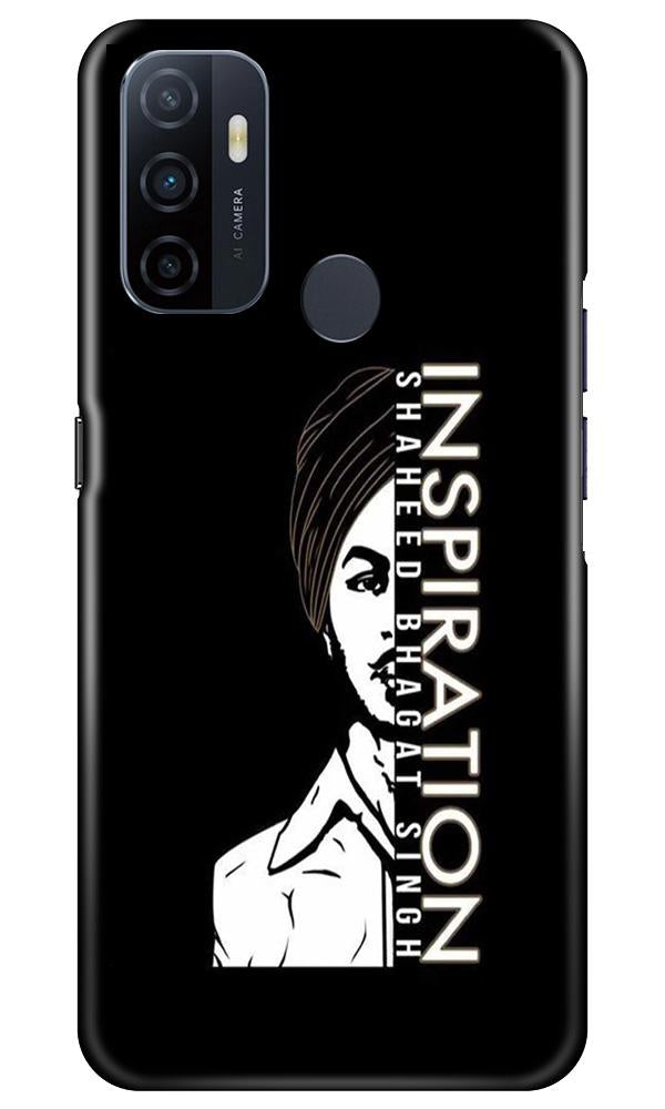 Bhagat Singh Mobile Back Case for Oppo A53 (Design - 329)
