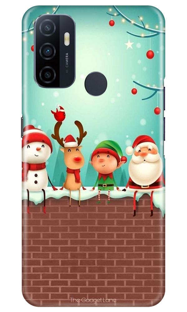 Santa Claus Mobile Back Case for Oppo A53 (Design - 334)