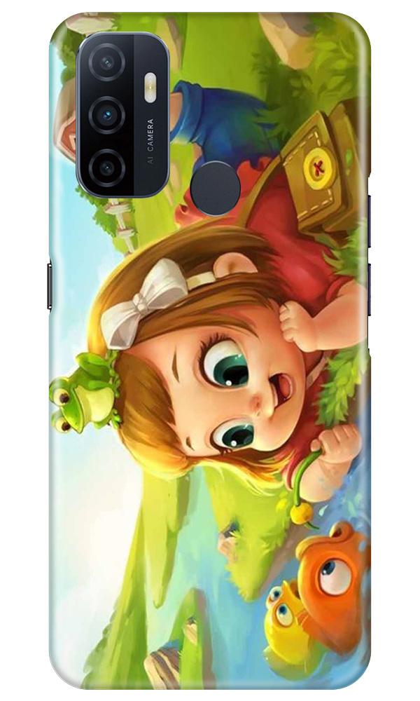 Baby Girl Mobile Back Case for Oppo A53 (Design - 339)