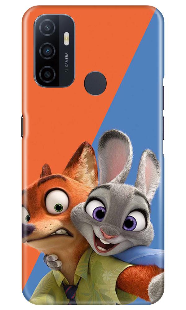 Cartoon Mobile Back Case for Oppo A53 (Design - 346)