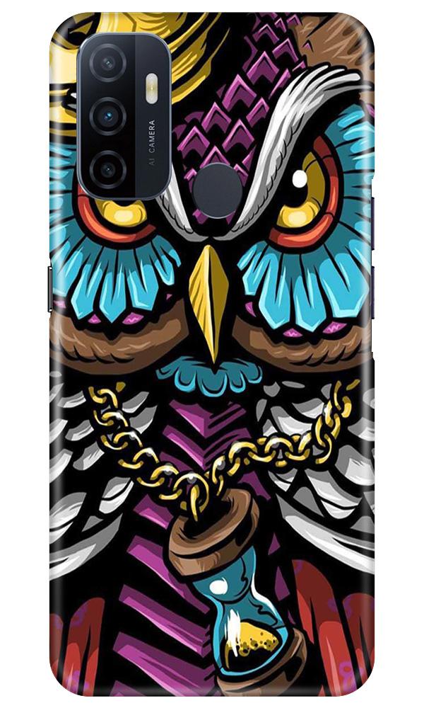 Owl Mobile Back Case for Oppo A53 (Design - 359)
