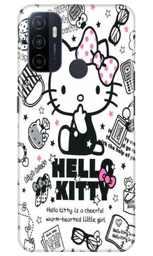 Hello Kitty Mobile Back Case for Oppo A53 (Design - 361)