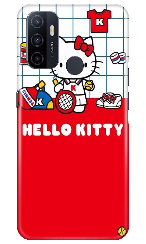 Hello Kitty Mobile Back Case for Oppo A53 (Design - 363)