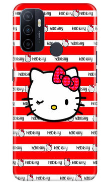 Hello Kitty Mobile Back Case for Oppo A53 (Design - 364)