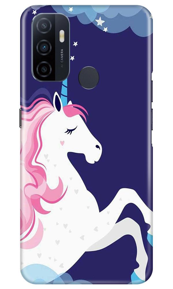 Unicorn Mobile Back Case for Oppo A53 (Design - 365)