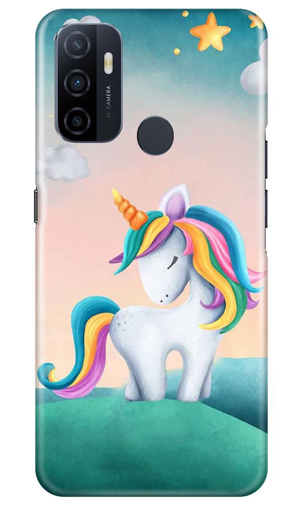 Unicorn Mobile Back Case for Oppo A53 (Design - 366)