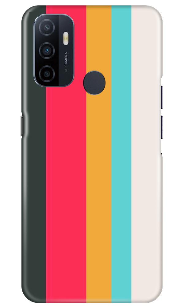 Color Pattern Mobile Back Case for Oppo A53 (Design - 369)