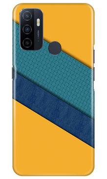 Diagonal Pattern Mobile Back Case for Oppo A53 (Design - 370)