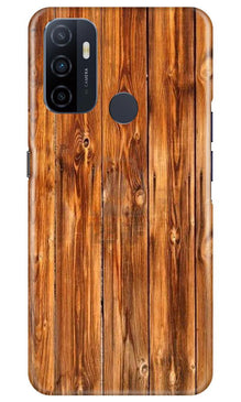 Wooden Texture Mobile Back Case for Oppo A53 (Design - 376)