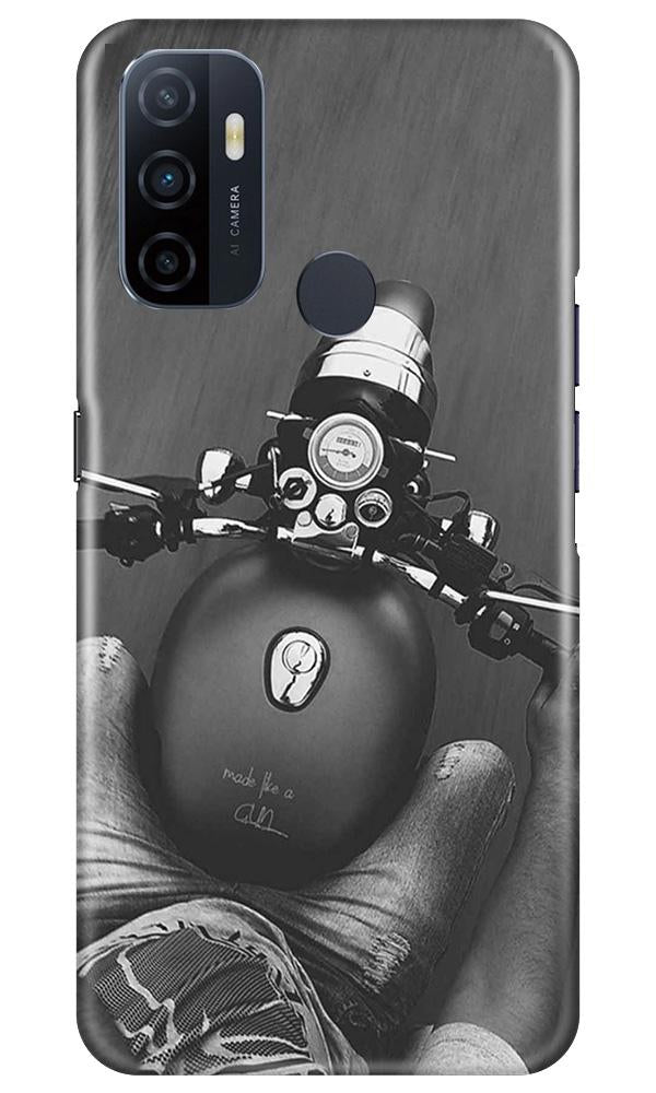 Royal Enfield Mobile Back Case for Oppo A53 (Design - 382)