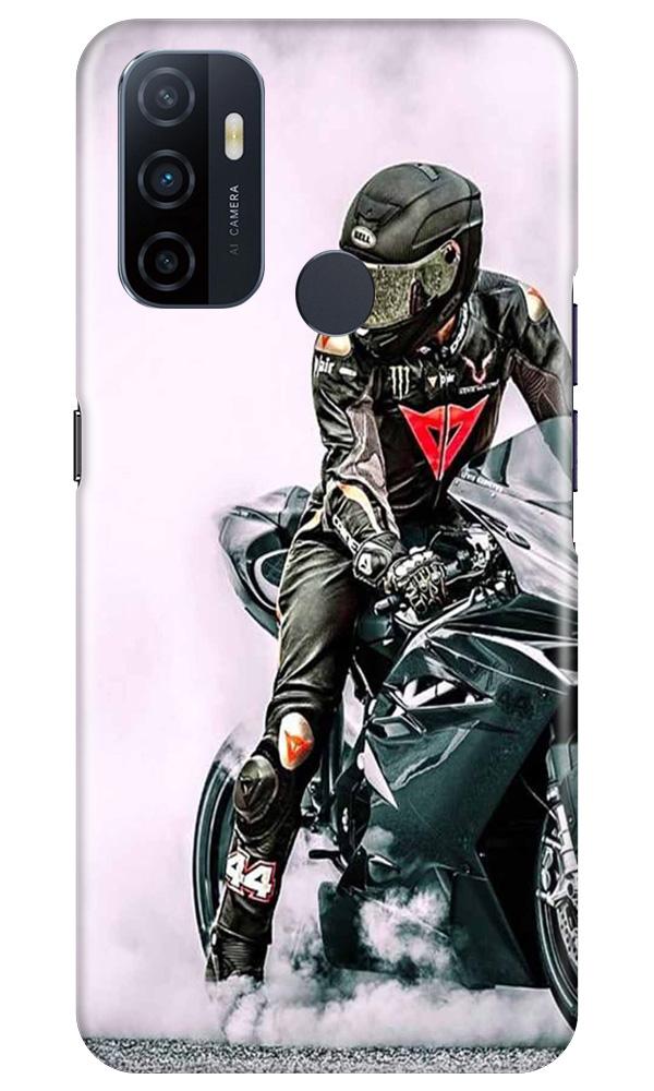 Biker Mobile Back Case for Oppo A33 (Design - 383)