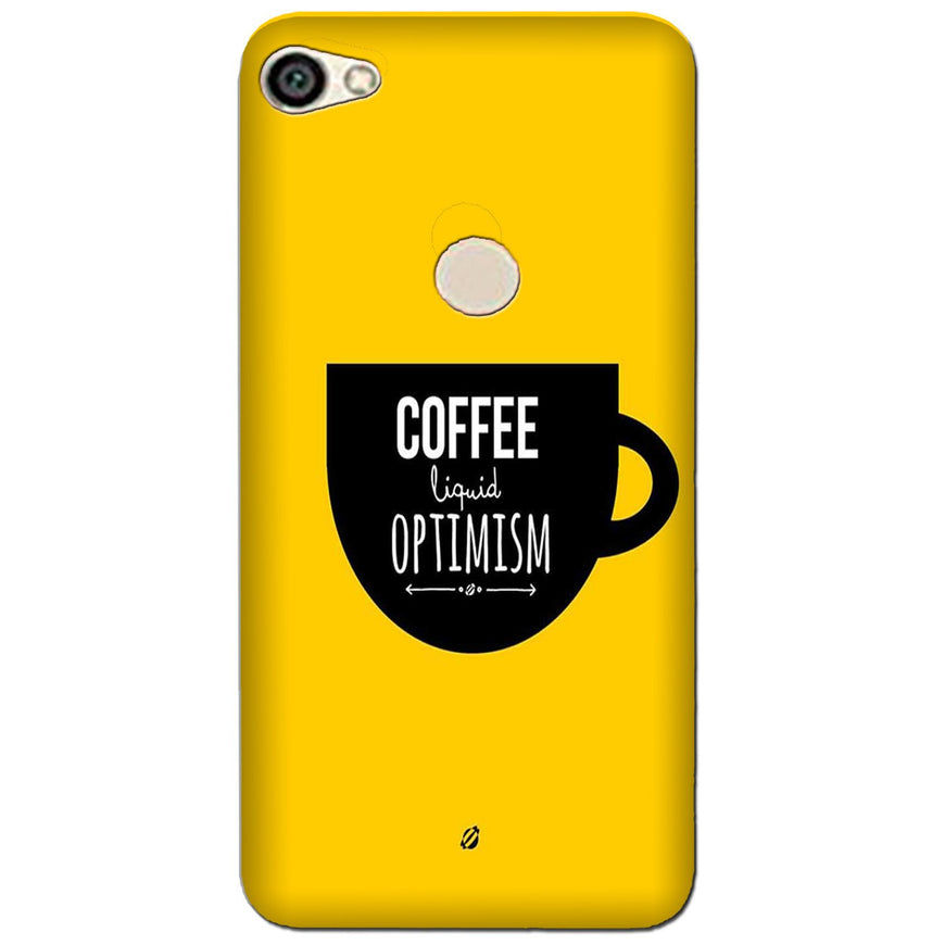 Coffee Optimism Mobile Back Case for Oppo A57 (Design - 353)