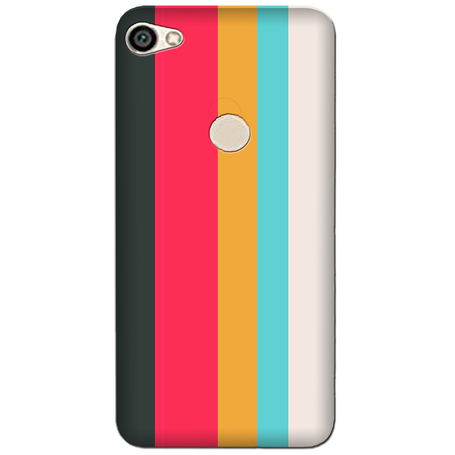 Color Pattern Mobile Back Case for Oppo A57 (Design - 369)