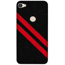 Black Red Pattern Mobile Back Case for Oppo A57 (Design - 373)