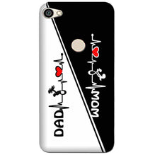 Love Mom Dad Mobile Back Case for Oppo A57 (Design - 385)