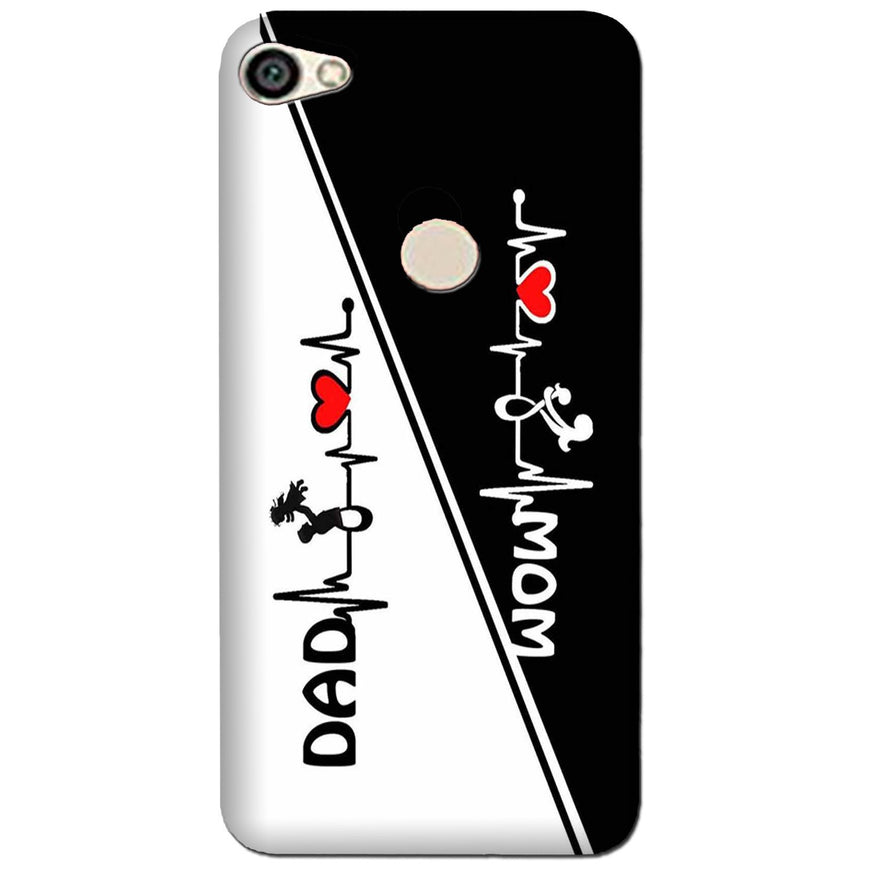 Love Mom Dad Mobile Back Case for Oppo A57 (Design - 385)