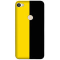 Black Yellow Pattern Mobile Back Case for Oppo A57 (Design - 397)