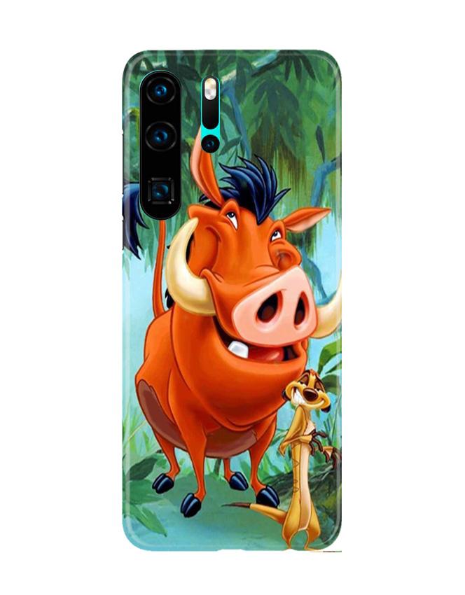Timon and Pumbaa Mobile Back Case for Huawei P30 Pro (Design - 305)