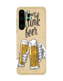 Drink Beer Mobile Back Case for Huawei P30 Pro (Design - 328)