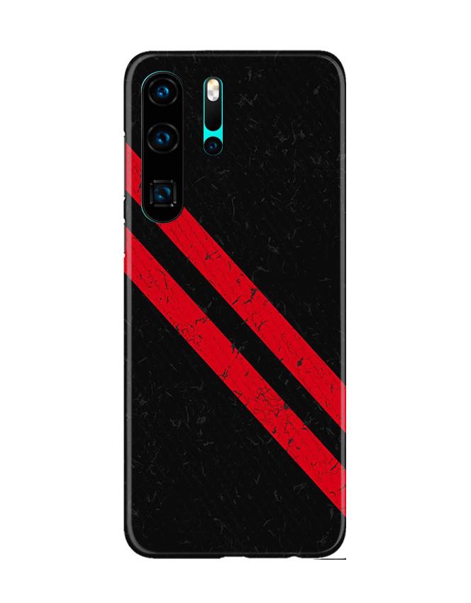Black Red Pattern Mobile Back Case for Huawei P30 Pro (Design - 373)