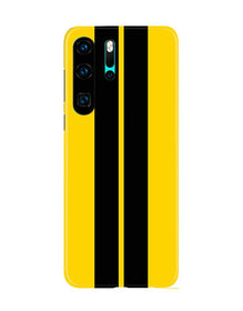 Black Yellow Pattern Mobile Back Case for Huawei P30 Pro (Design - 377)