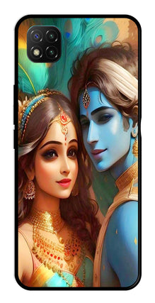 Lord Radha Krishna Metal Mobile Case for Poco C3