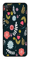 Floral Pattern2 Metal Mobile Case for Poco C3   (Design No -12)