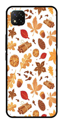 Autumn Leaf Metal Mobile Case for Poco C3