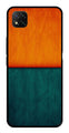 Orange Green Pattern Metal Mobile Case for Poco C3   (Design No -45)