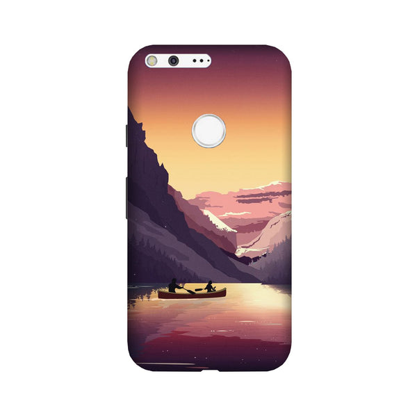 Mountains Boat Case for Google Pixel XL (Design - 181)