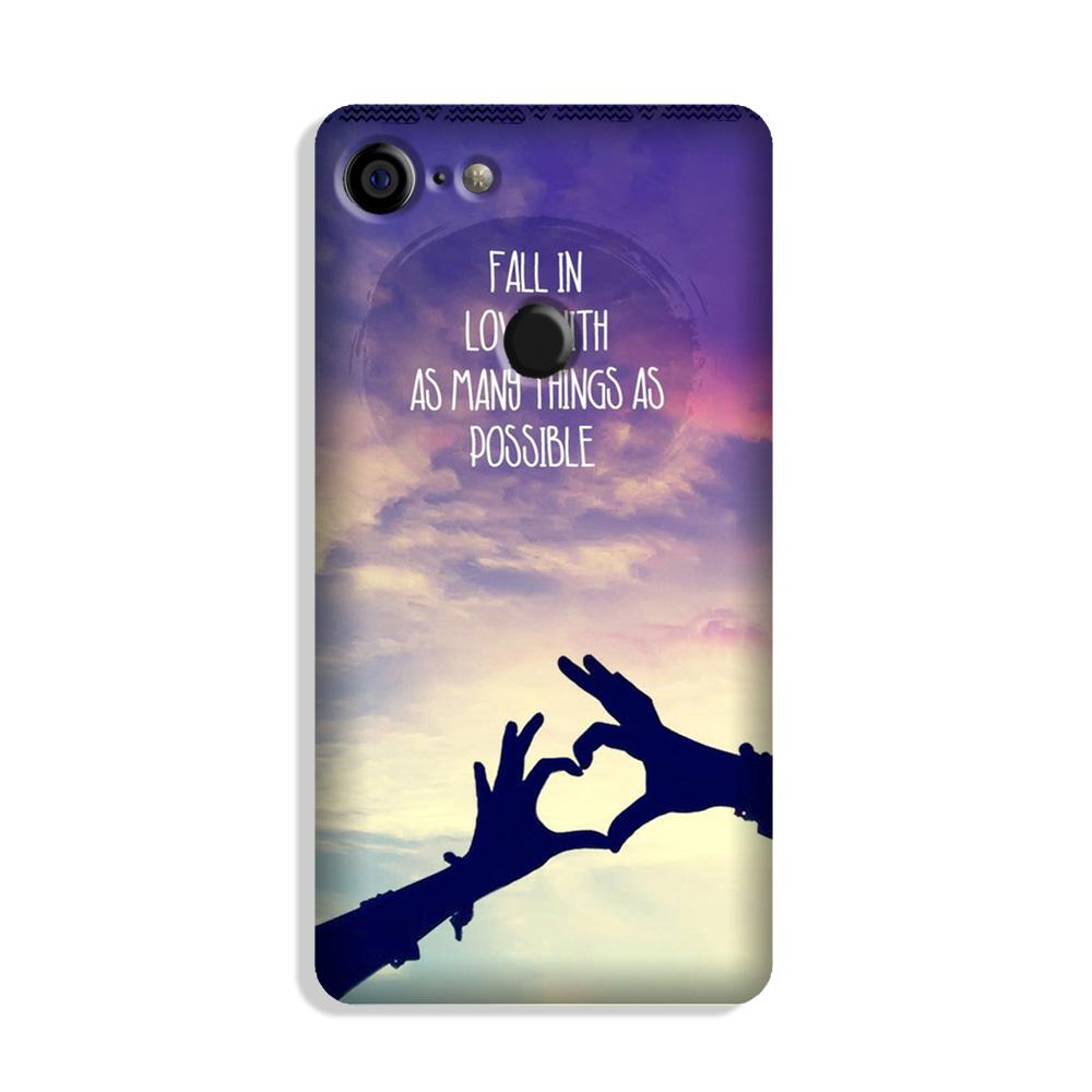 Fall in love Case for Google Pixel 3 XL