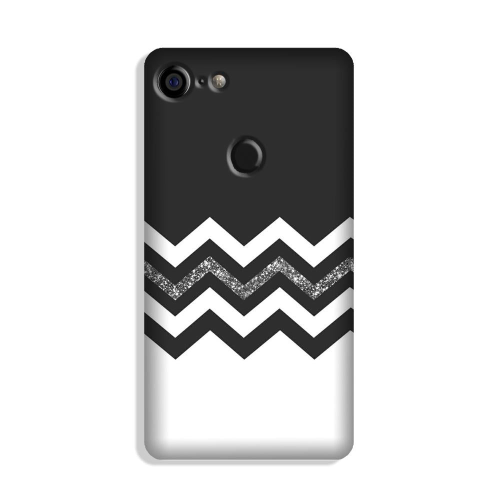 Black white Pattern2Case for Google Pixel 3