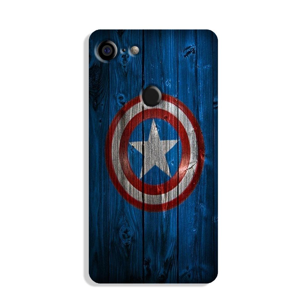 Captain America Superhero Case for Google Pixel 3  (Design - 118)
