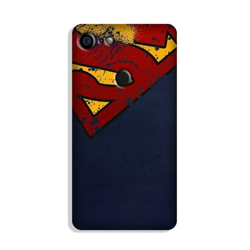 Superman Superhero Case for Google Pixel 3 XL(Design - 125)