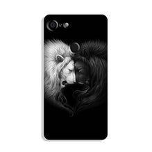 Dark White Lion Case for Google Pixel 3  (Design - 140)