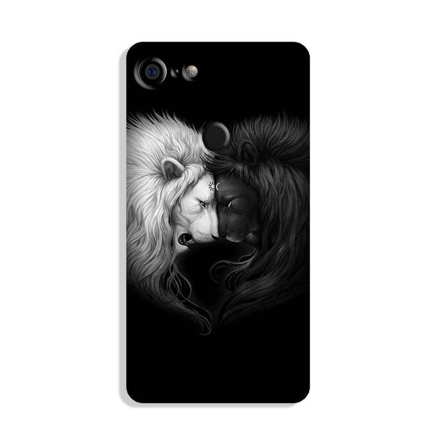 Dark White Lion Case for Google Pixel 3  (Design - 140)