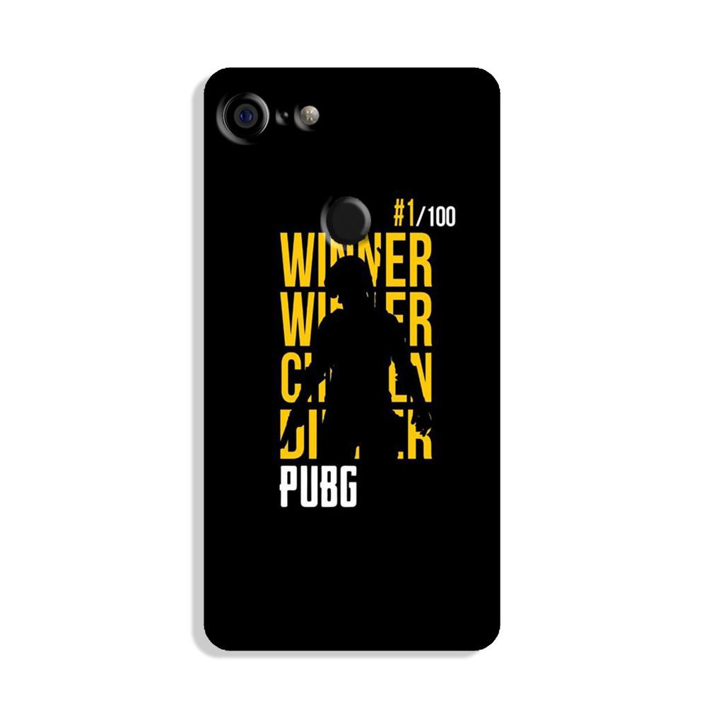 Pubg Winner Winner Case for Google Pixel 3(Design - 177)