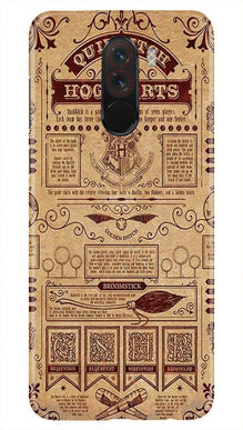 Hogwarts Mobile Back Case for Poco F1  (Design - 304)