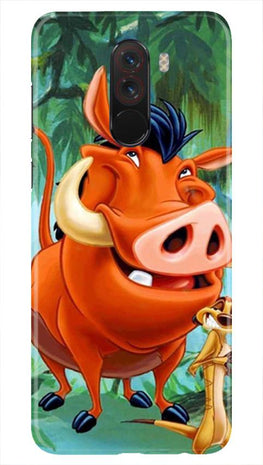 Timon and Pumbaa Mobile Back Case for Poco F1(Design - 305)