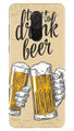 Drink Beer Mobile Back Case for Poco F1  (Design - 328)