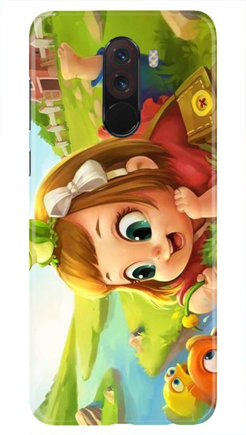 Baby Girl Mobile Back Case for Poco F1  (Design - 339)