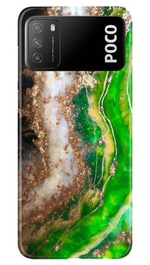 Marble Texture Mobile Back Case for Xiaomi Poco M3 (Design - 307)