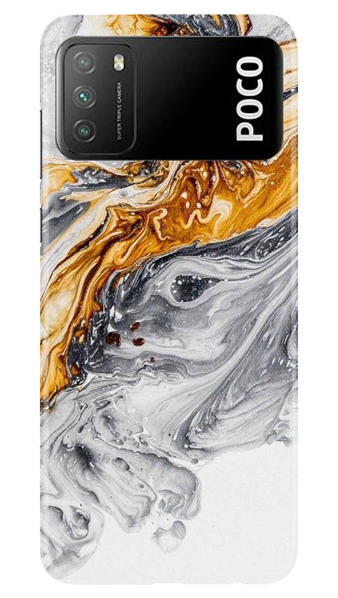 Marble Texture Mobile Back Case for Xiaomi Poco M3 (Design - 310)