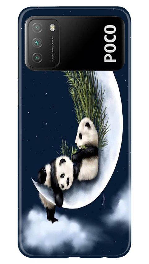 Panda Moon Mobile Back Case for Xiaomi Poco M3 (Design - 318)
