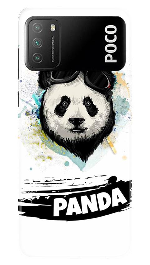 Panda Mobile Back Case for Xiaomi Poco M3 (Design - 319)